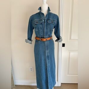 Denim maxi dress — worn once!